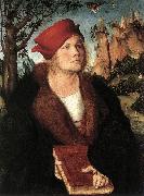 CRANACH, Lucas the Elder Portrait of Dr. Johannes Cuspinian ff Sweden oil painting artist